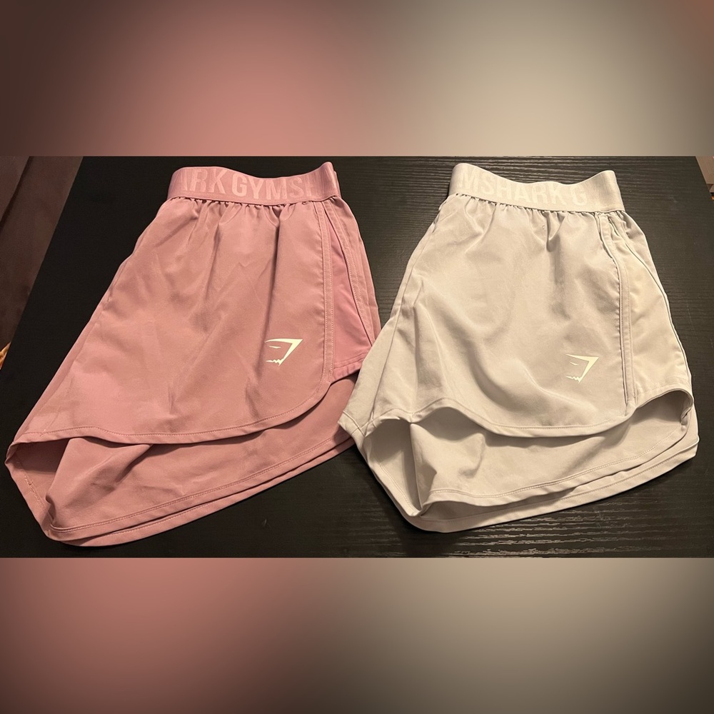 Bundle of 2 Gymshark Pink and White Shorts